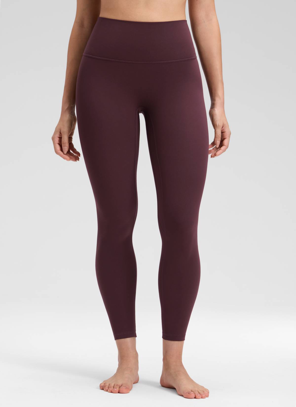 CRZ YOGA Women's Butterluxe Yoga High Rise No Front Seam Legging 25'' Ripe Plum