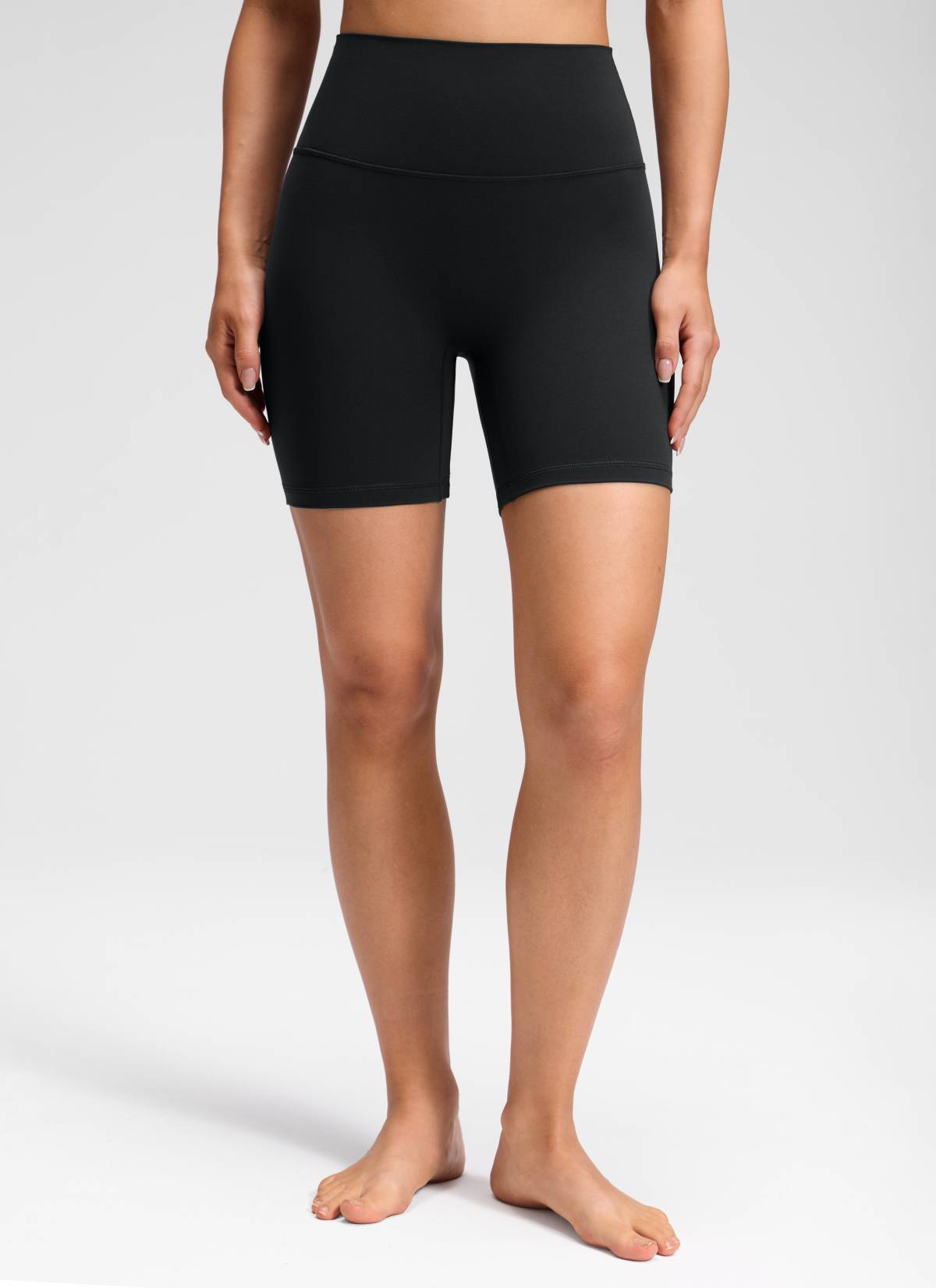 CRZ YOGA Women's Butterluxe Yoga High Rise No Front Seam Short 6
