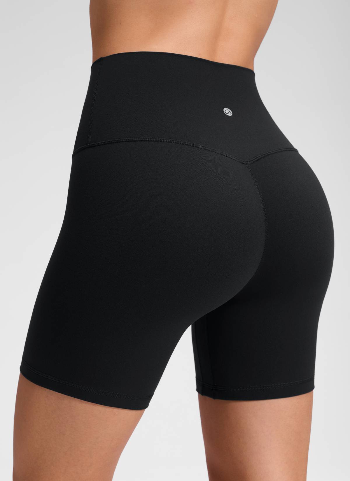 CRZ YOGA נשים Butterluxe יוגה מותן גבוה שורטס ללא תפר קדמי 15 ס"מ
