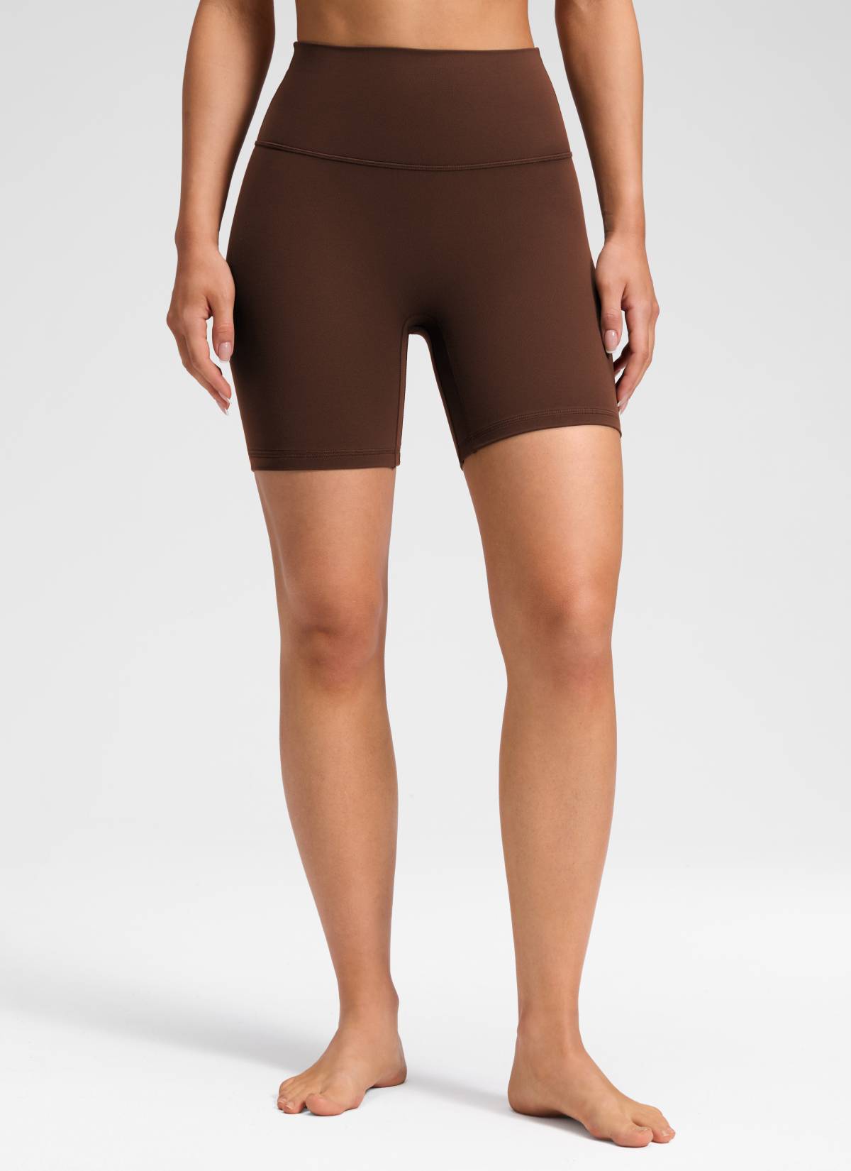 CRZ YOGA Women's Butterluxe Yoga High Rise No Front Seam Short 6