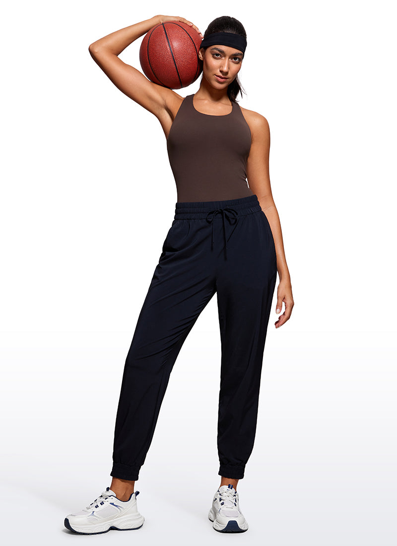 CRZ YOGA Women's Yoga Tight Fit Tops Butterluxe Built-in Bra Tank Hot Fudge Brown