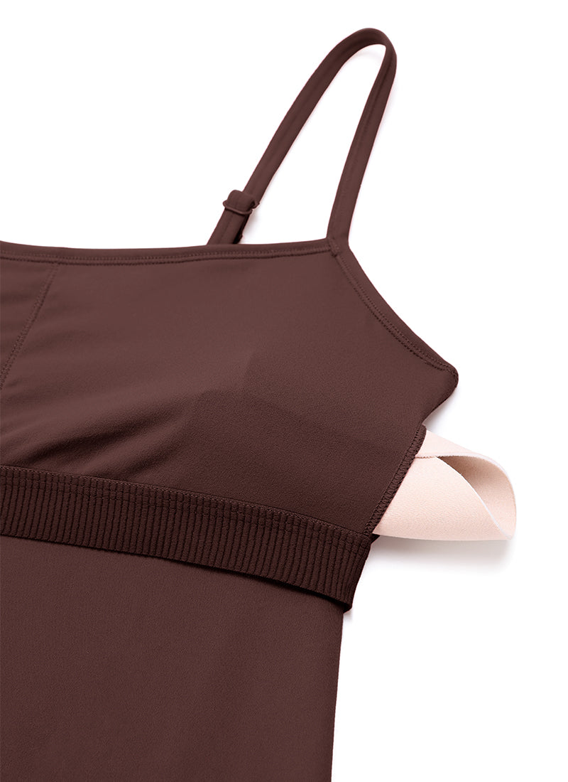 CRZ YOGA – אוברולים לנשים ליוגה, בגזרה צמודה ומתרחבת, עם חזייה מובנית, בצבע טאופ