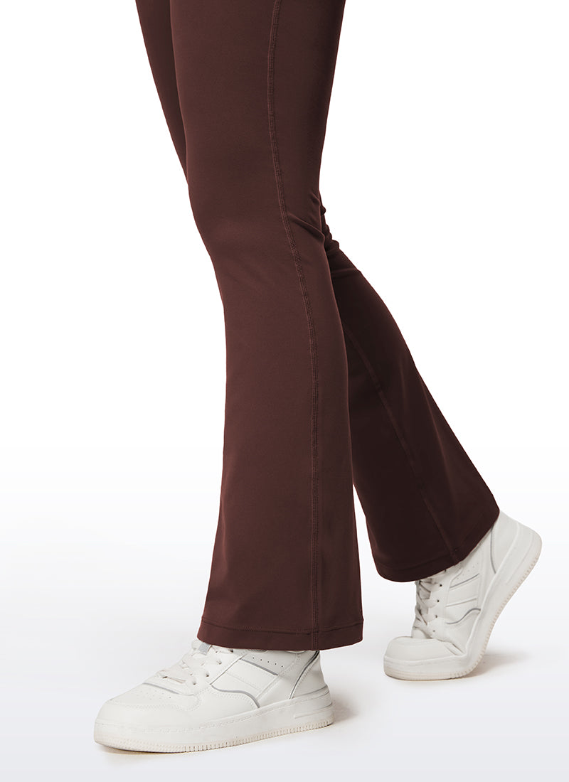 CRZ YOGA – אוברולים לנשים ליוגה, בגזרה צמודה ומתרחבת, עם חזייה מובנית, בצבע טאופ