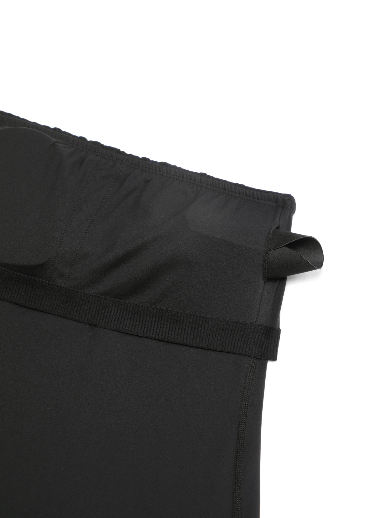 CRZ YOGA Women's Butterluxe Casual Strapless Built in Bra Midi Dress Black