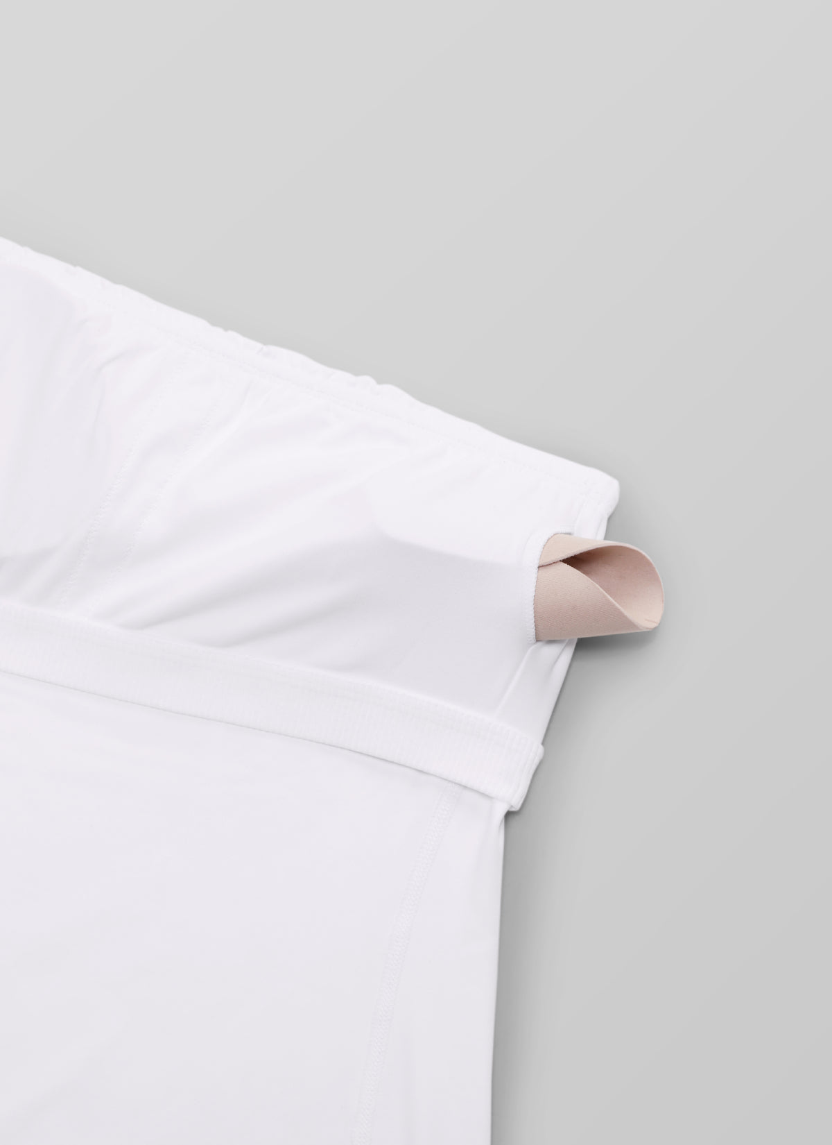 CRZ YOGA Women's Butterluxe Casual Strapless Built in Bra Midi Dress White