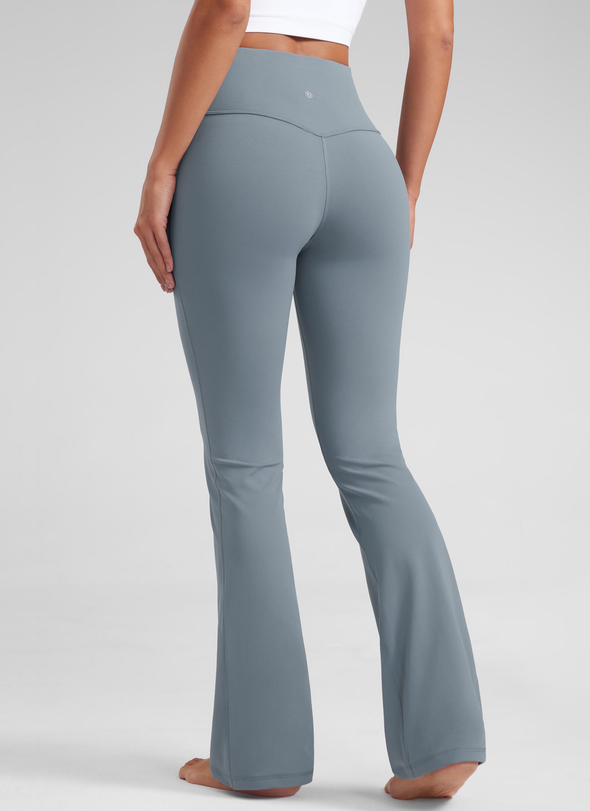 CRZ YOGA Women's Yoga High Waist Butterluxe Flare Pocket Leggings 29