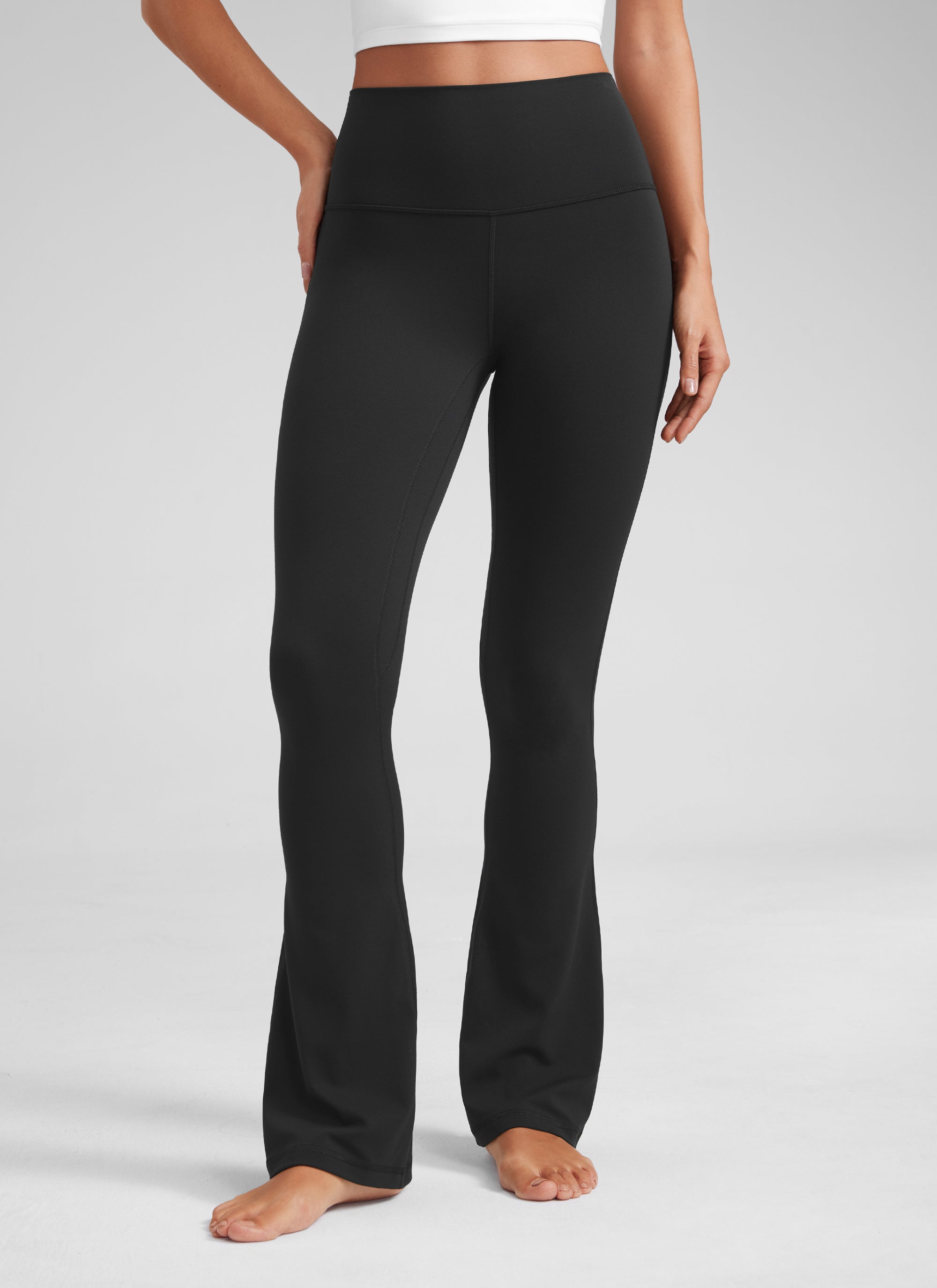 CRZ YOGA Women  Butterluxe High Waist Pockets Mini Flared Leggings 32