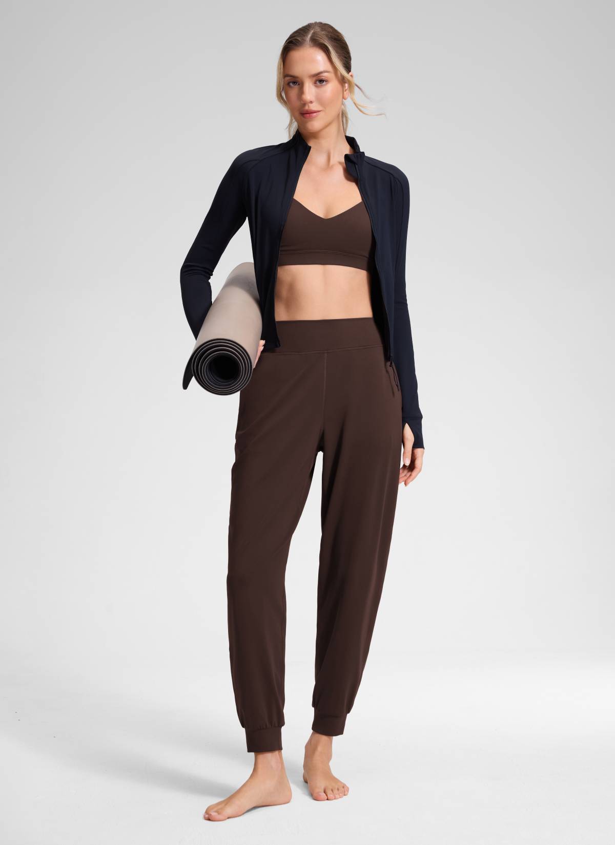 CRZ YOGA Women's Butterluxe Yoga High Rise Pocket Jogger 28