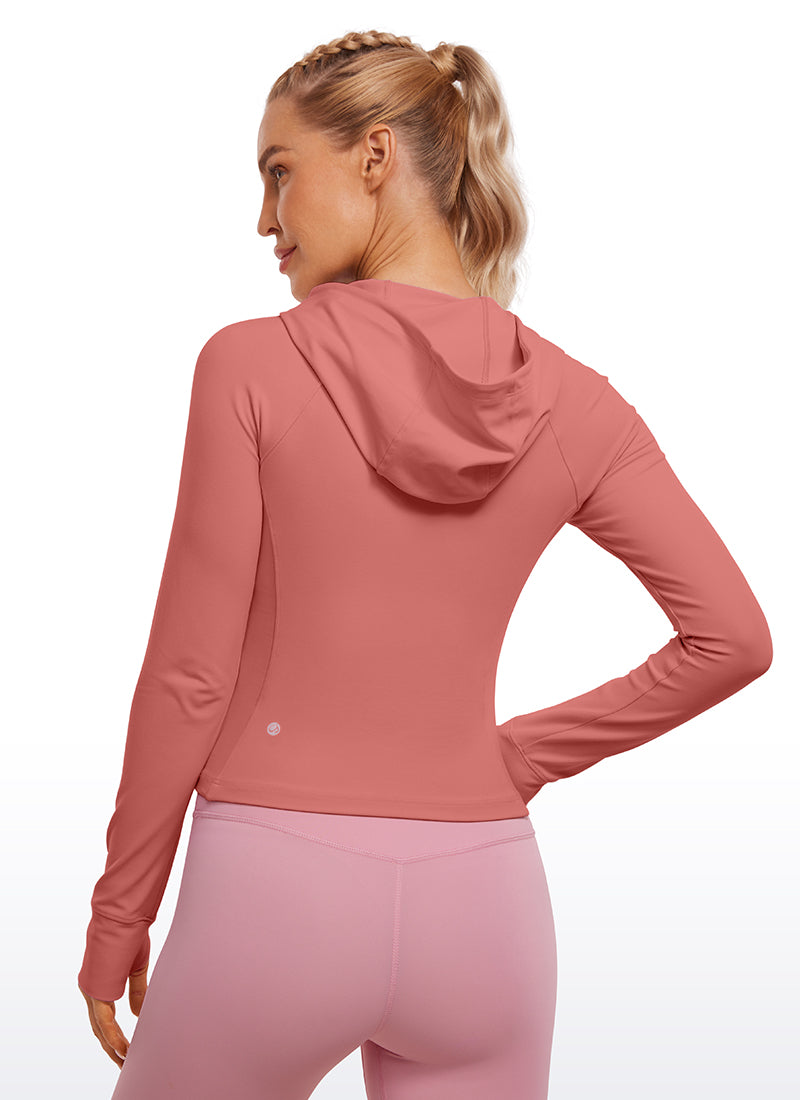 CRZ YOGA – Butterluxe לנשים Butterluxe : סווטשירטים עם רוכסן מלא, מעילים, דגם Briar Rose
